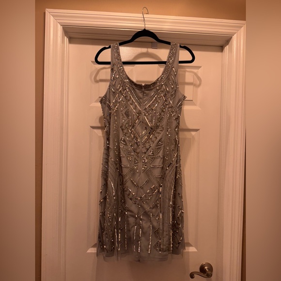 Gianni Bini Silver Sequin Dress - Picture 4 of 7